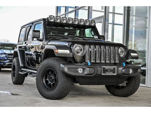 Used 2022 Jeep Wrangler Unlimited Rubicon 4xe w/ Cold Weather Group image 1
