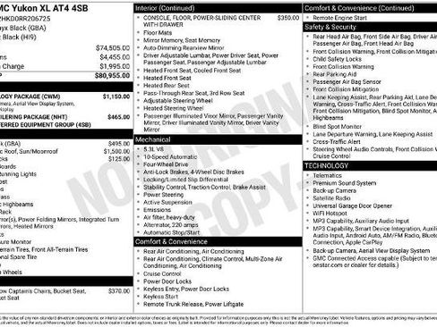 Used 2024 GMC Yukon XL AT4 w/ Technology Package AWD/4WD image 2