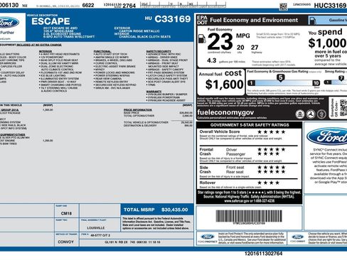 Used 2017 Ford Escape SE w/ Equipment Group 201A image 15