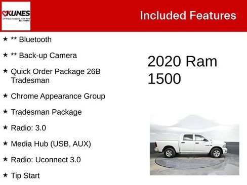 Used 2020 RAM 1500 Tradesman w/ Chrome Appearance Group image 2