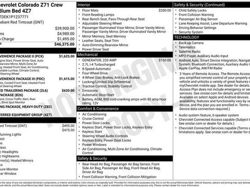Used 2023 Chevrolet Colorado Z71 w/ Z71 Convenience Package 2 AWD/4WD image 6