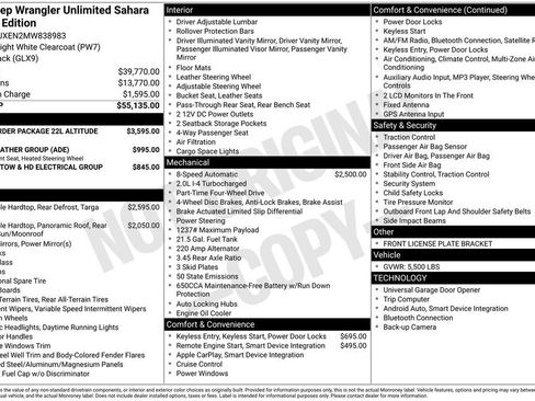 Used 2021 Jeep Wrangler Unlimited Sahara image 3