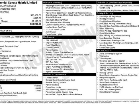 Certified 2023 Hyundai Sonata Limited FWD image 2