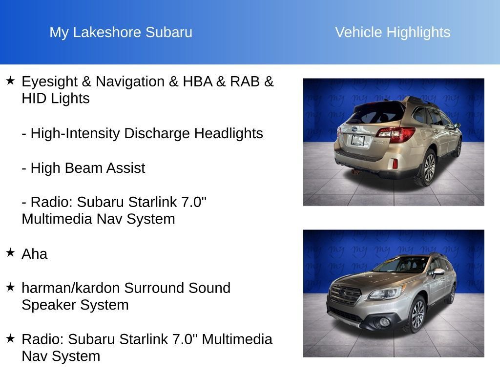 Used 2017 Subaru Outback 2.5i Limited AWD/4WD image 11