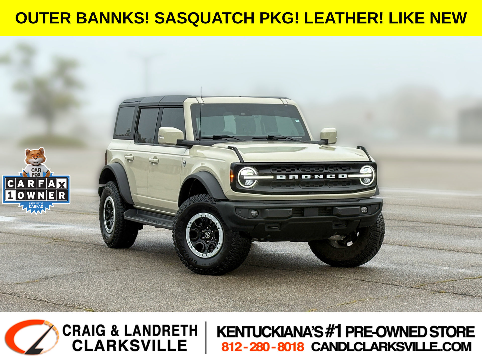 Used 2025 Ford Bronco Outer Banks w/ Sasquatch Package AWD/4WD image 1