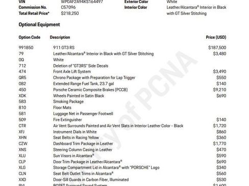 Certified 2019 Porsche 911 GT3 RS RWD image 6