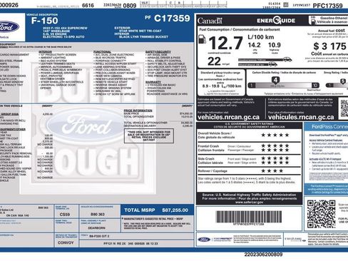 Used 2023 Ford F150 Lariat w/ Equipment Group 502A High AWD/4WD image 76