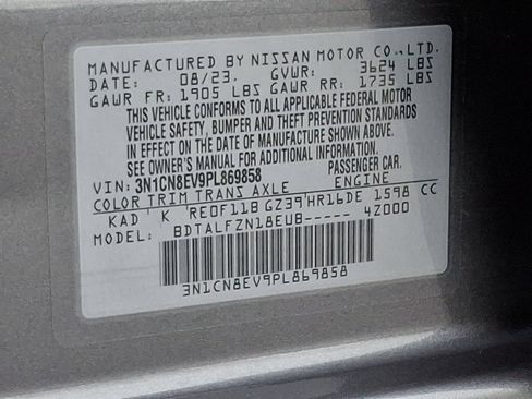 Used 2023 Nissan Versa SV w/ Trunk Package image 26