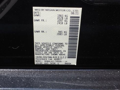 Used 2021 Nissan Altima 2.5 SV FWD image 6