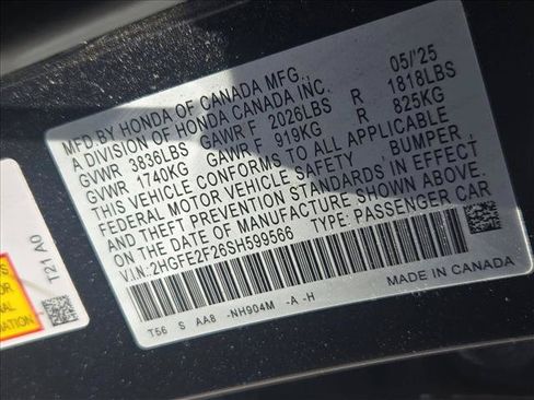 Certified 2025 Honda Civic LX image 14