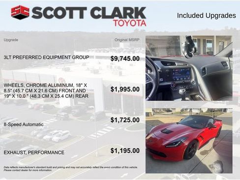 Used 2017 Chevrolet Corvette Stingray Convertible w/ 3LT Preferred Equipment Group image 4