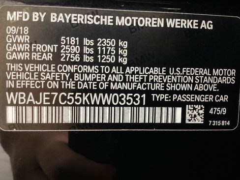 Used 2019 BMW 540i xDrive w/ M Sport Package AWD/4WD image 52