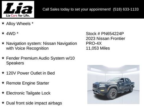 Used 2023 Nissan Frontier PRO-4X w/ Pro Convenience Package AWD/4WD image 23