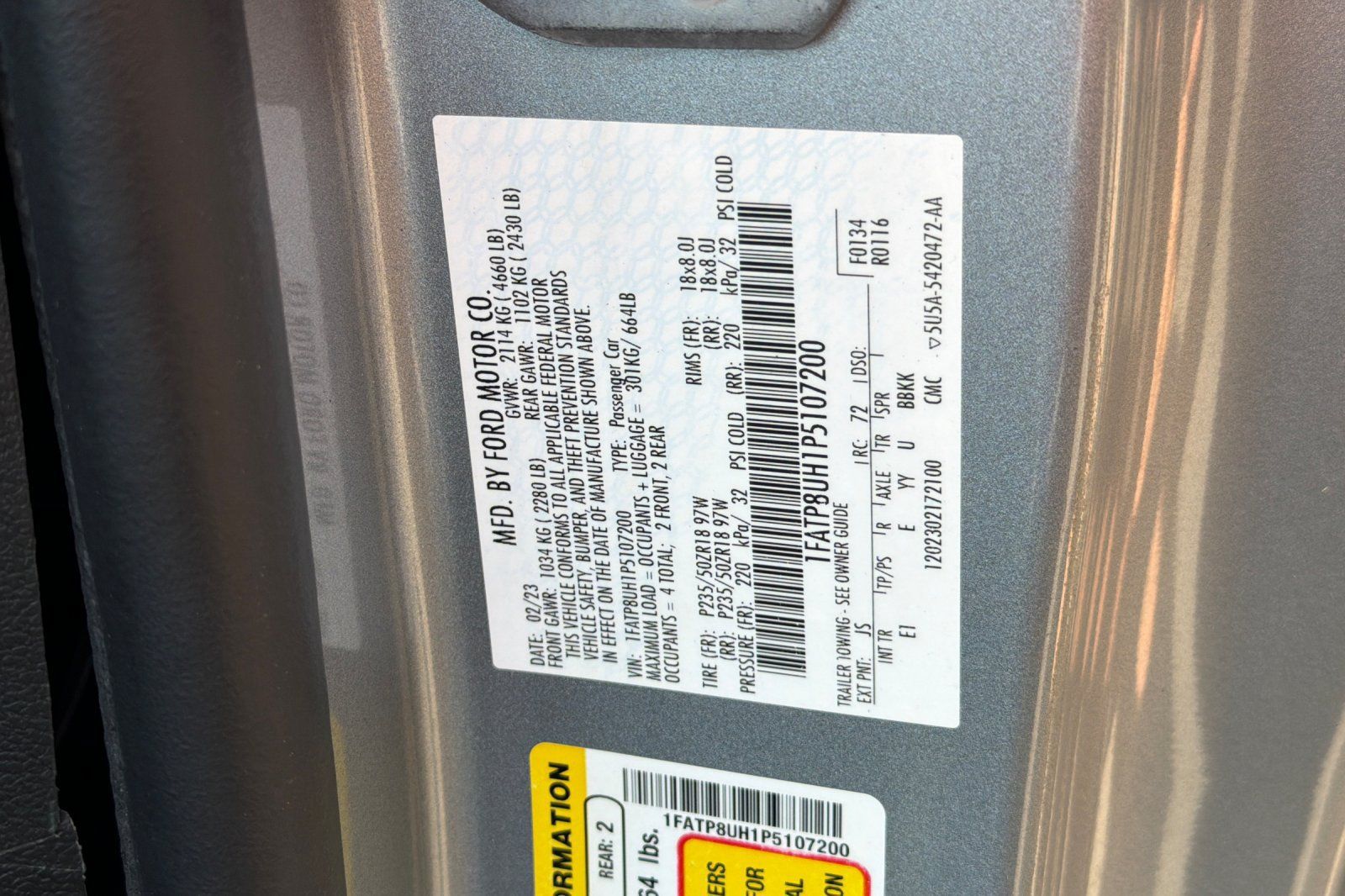 Used 2023 Ford Mustang Premium RWD image 48