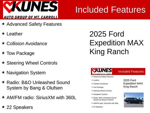 Used 2025 Ford Expedition Max King Ranch AWD/4WD image 3