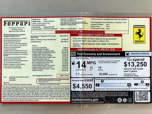 Certified 2025 Ferrari 12Cilindri RWD image 40