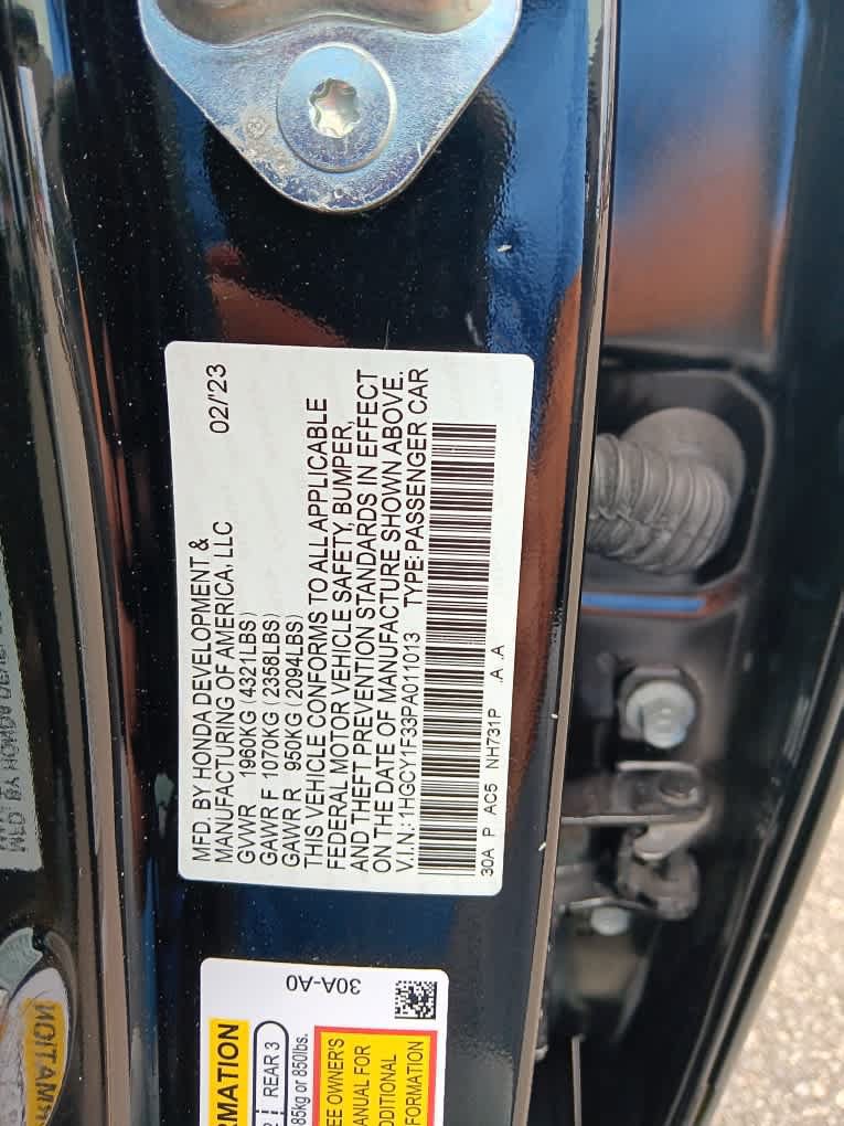 Used 2023 Honda Accord EX image 35