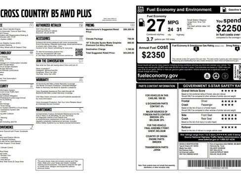 Used 2025 Volvo V60 B5 Cross Country Plus image 22