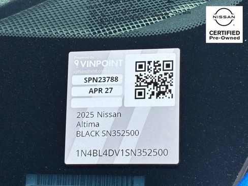 Certified 2025 Nissan Altima 2.5 SV FWD image 30