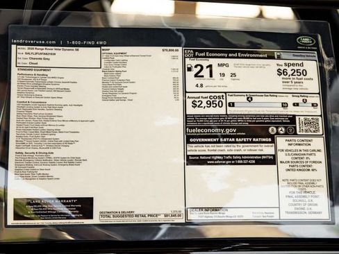 New 2026 Land Rover Range Rover Velar Dynamic SE image 32