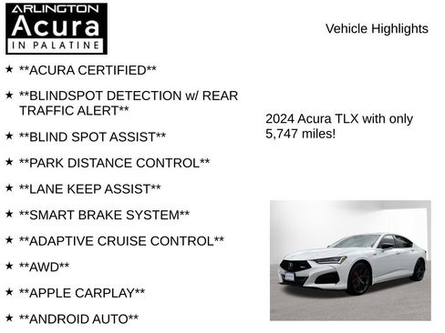 Used 2024 Acura TLX Type S AWD/4WD image 7