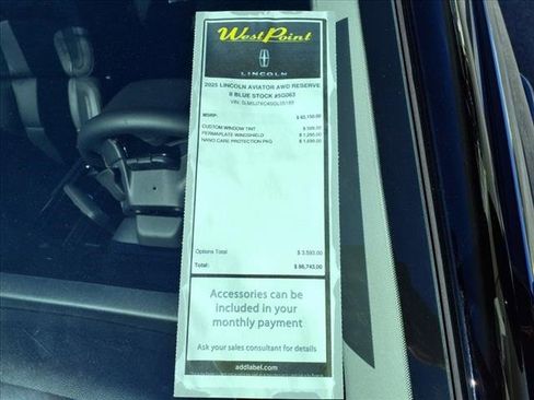 New 2025 Lincoln Aviator Reserve w/ Equipment Group 201A image 5