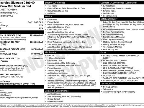 New 2026 Chevrolet Silverado 2500 Custom w/ Custom Value Package AWD/4WD image 3
