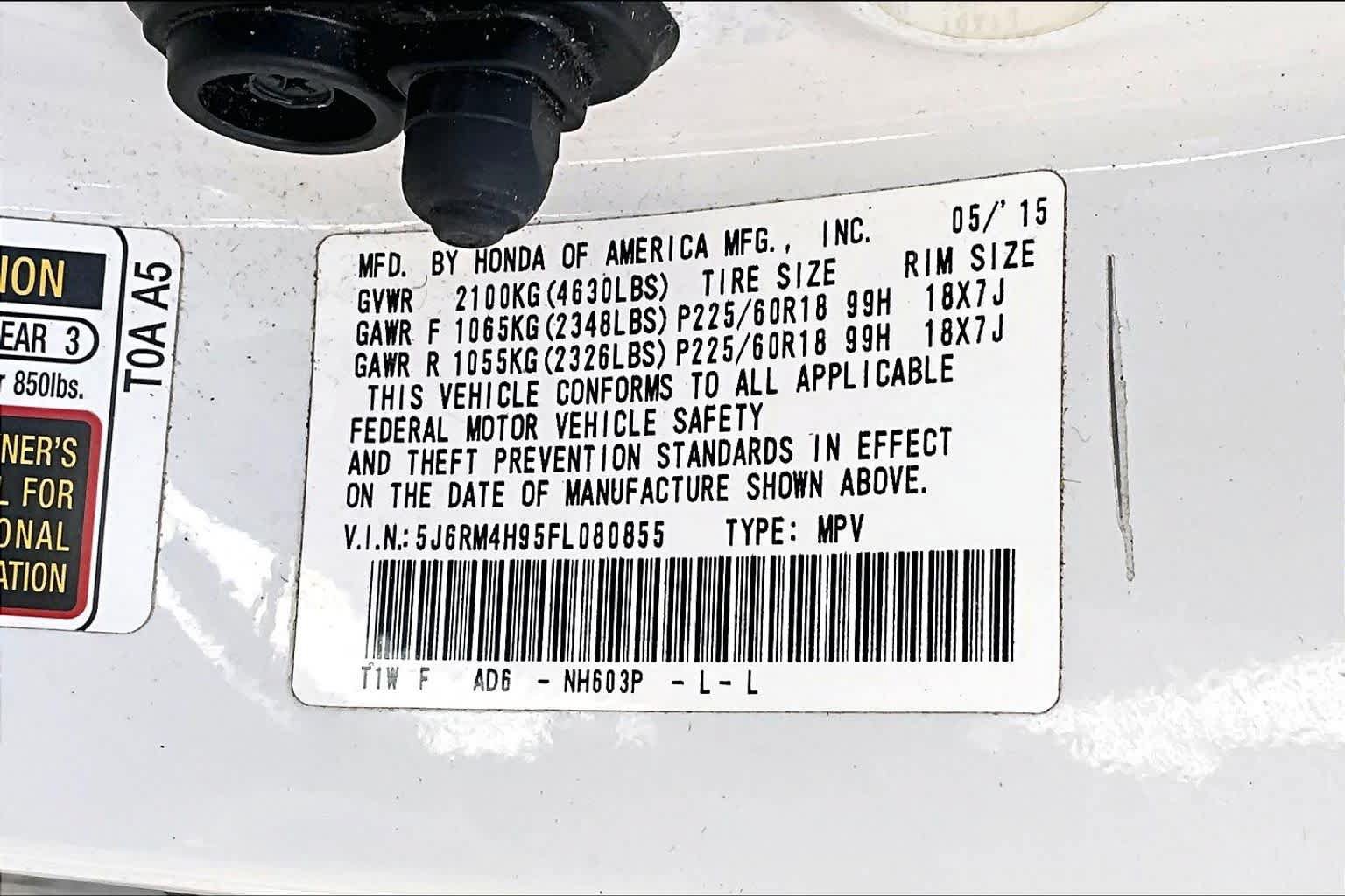 Used 2015 Honda CR-V Touring image 36