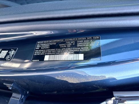New 2026 Volvo XC90 T8 Plus w/ Protection Package AWD/4WD image 37