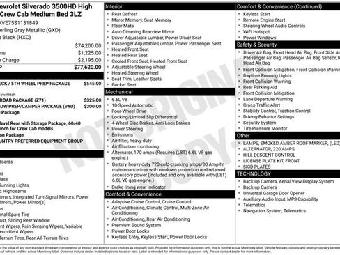 Used 2025 Chevrolet Silverado 3500 High Country AWD/4WD image 36