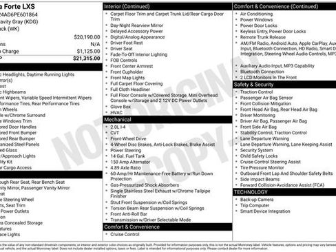Used 2023 Kia Forte LXS FWD image 27