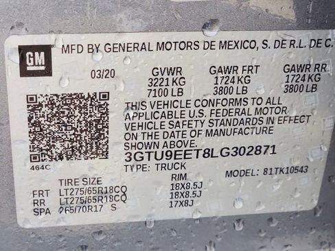 Certified 2020 GMC Sierra 1500 AT4 w/ AT4 Premium Package AWD/4WD image 35