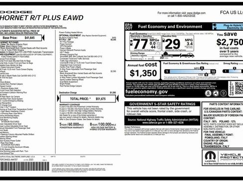 Certified 2025 Dodge Hornet R/T w/ R/T Plus Package image 4