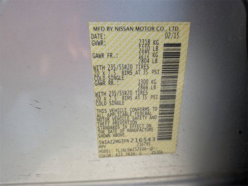 Used 2015 Nissan Murano Platinum w/ Platinum Technology Package image 32