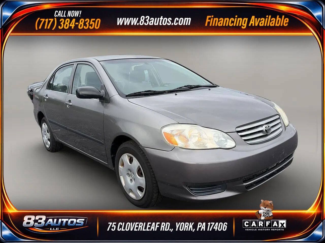 Used 2003 Toyota Corolla CE w/ Preferred Accessory Pkg FWD image 1