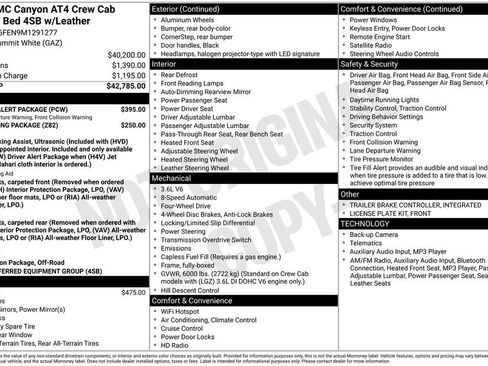 Used 2021 GMC Canyon AT4 w/ Driver Alert Package image 21