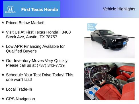 Used 2016 Dodge Challenger SRT w/ Technology Group image 5