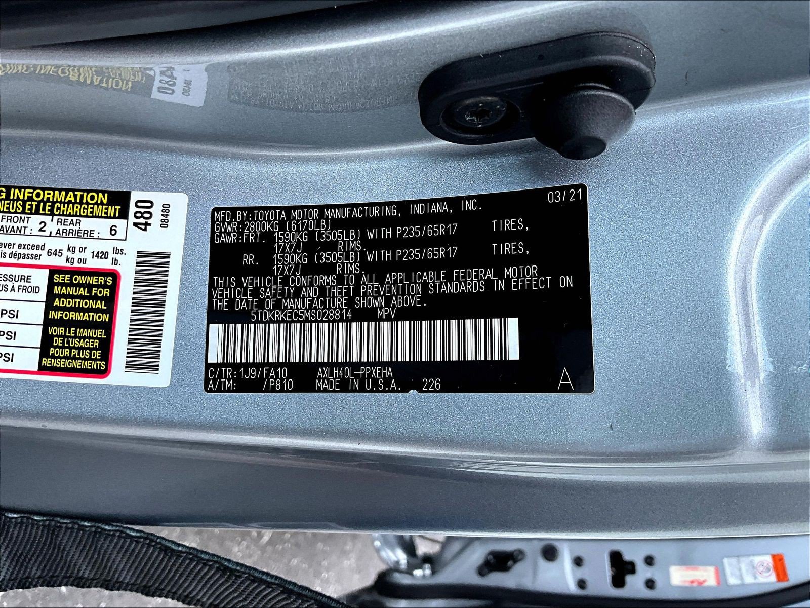 Used 2021 Toyota Sienna LE FWD image 19