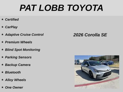Certified 2026 Toyota Corolla SE FWD image 20