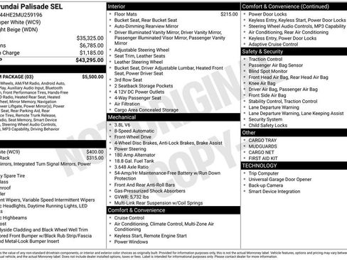 Used 2021 Hyundai Palisade SEL w/ Premium Package image 54