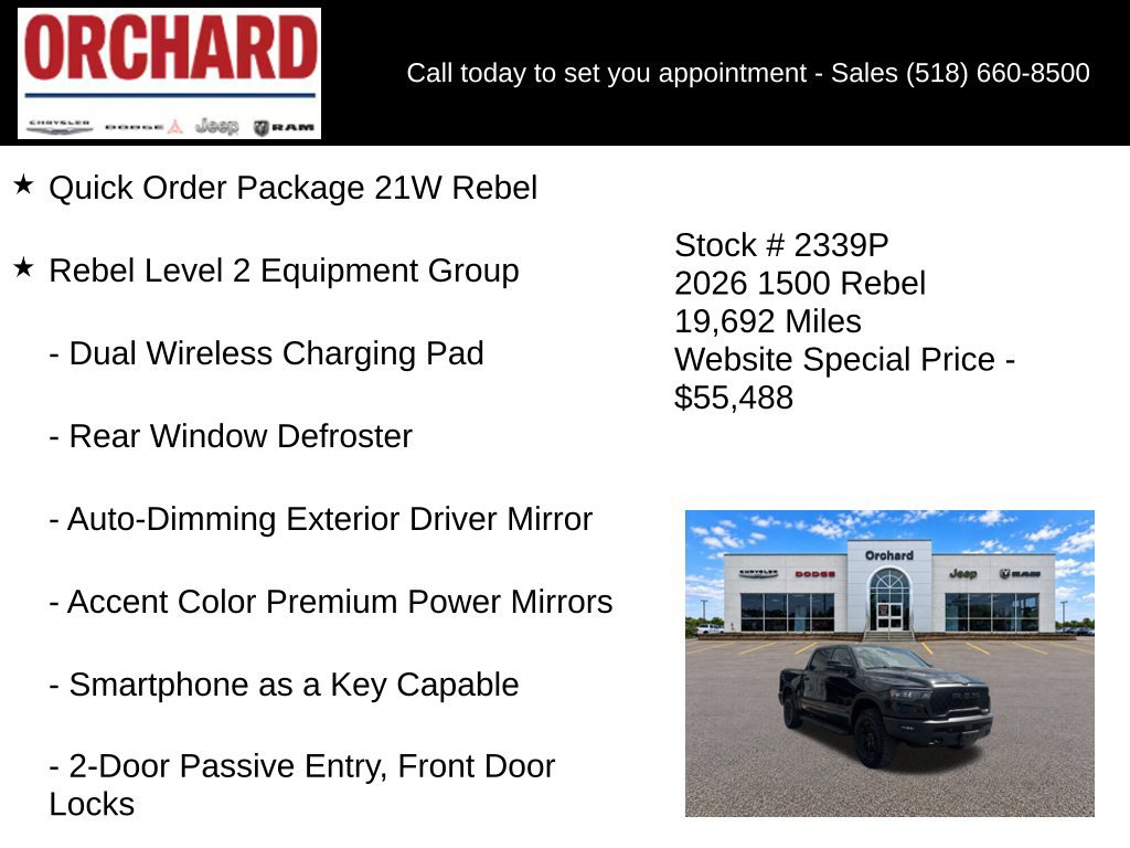 Used 2026 RAM 1500 Rebel w/ Rebel Level 2 Equipment Group AWD/4WD image 6