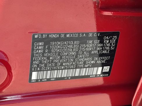 Certified 2025 Honda HR-V EX-L image 31