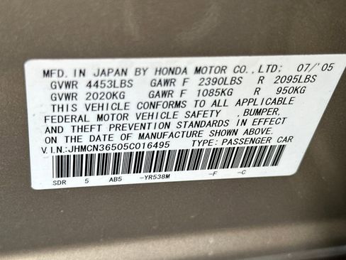 Used 2005 Honda Accord Hybrid Sedan image 26