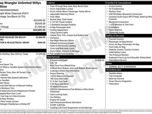 Used 2022 Jeep Wrangler Unlimited Willys image 35