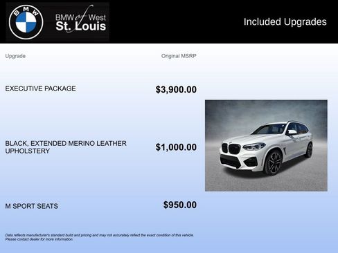 Used 2021 BMW X3 M w/ Executive Package AWD/4WD image 20