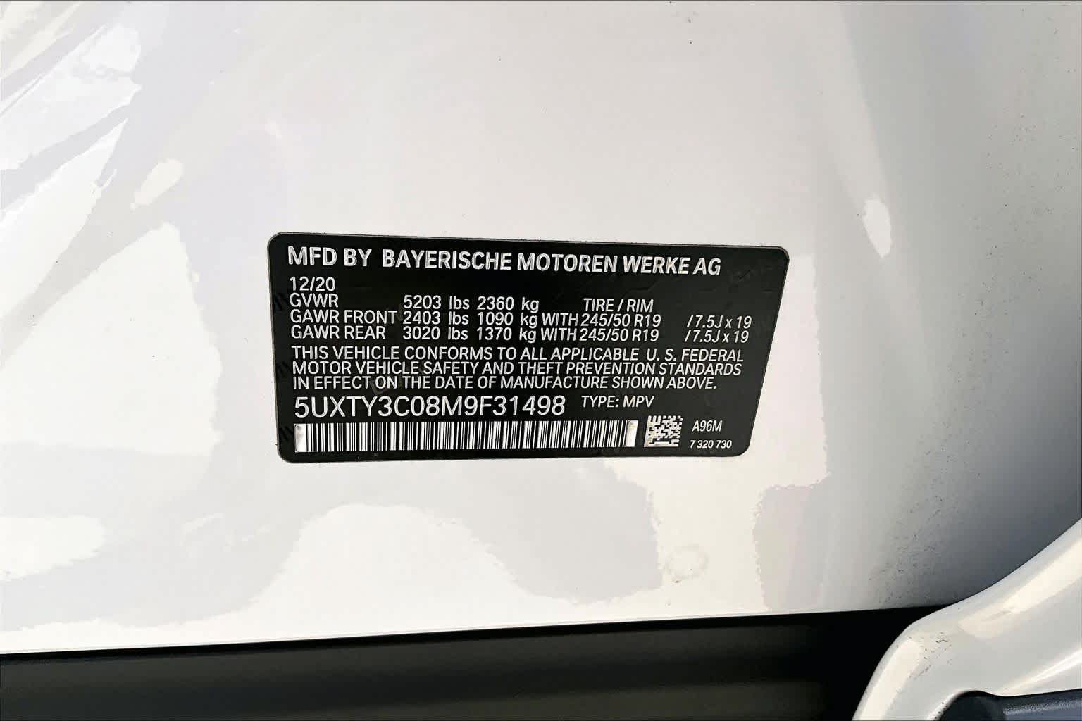 Used 2021 BMW X3 sDrive30i w/ Premium Package RWD image 32