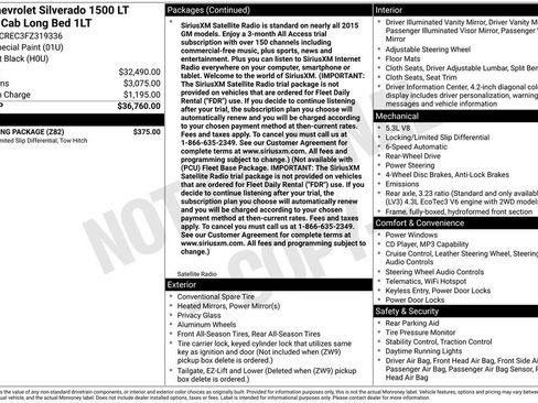 Used 2015 Chevrolet Silverado 1500 LT w/ Trailering Package RWD image 42