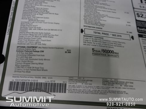 New 2026 Jeep Wrangler Unlimited Sport AWD/4WD image 36