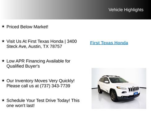 Used 2016 Jeep Cherokee 75th Anniversary AWD/4WD image 10