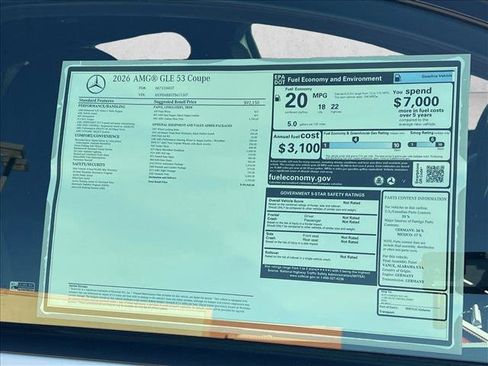 New 2026 Mercedes-Benz GLE 53 AMG 4MATIC Coupe image 18